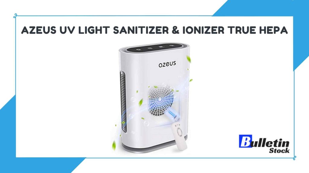 AZEUS UV Light Sanitizer & Ionizer True HEPA Air Purifier