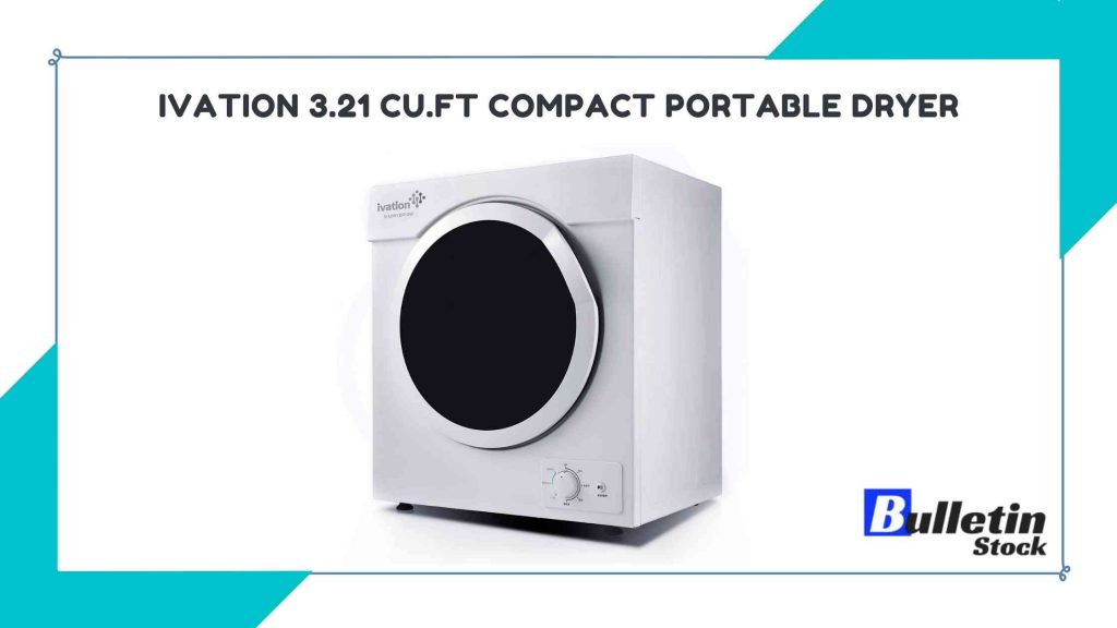 Ivation 3.21 cu.ft Compact Portable Dryer